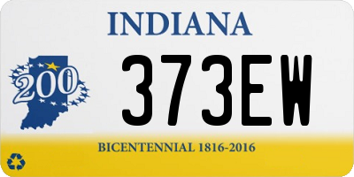 IN license plate 373EW