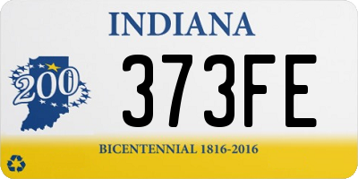 IN license plate 373FE