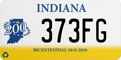 IN license plate 373FG