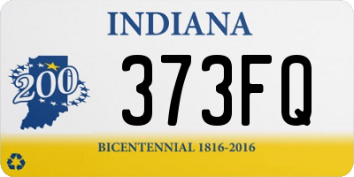 IN license plate 373FQ