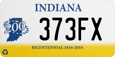 IN license plate 373FX