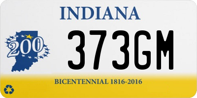 IN license plate 373GM