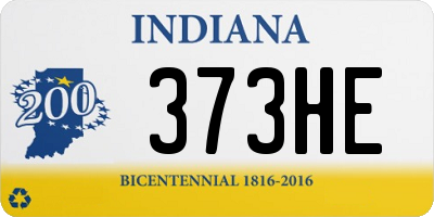 IN license plate 373HE