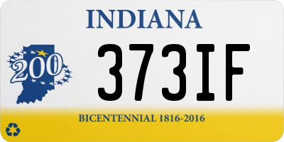 IN license plate 373IF