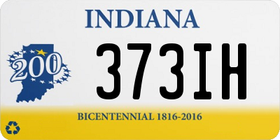 IN license plate 373IH