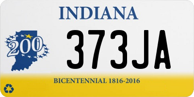 IN license plate 373JA