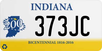 IN license plate 373JC