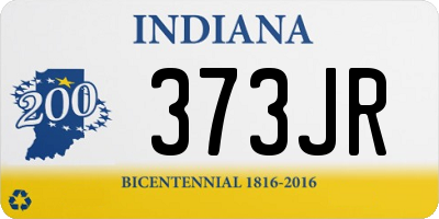 IN license plate 373JR