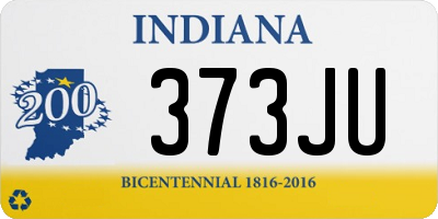 IN license plate 373JU