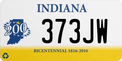 IN license plate 373JW