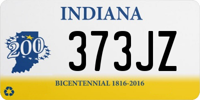 IN license plate 373JZ