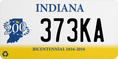 IN license plate 373KA