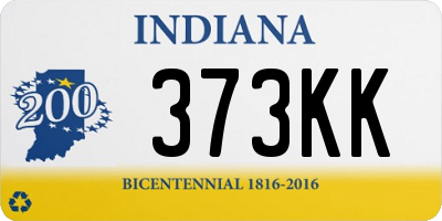 IN license plate 373KK