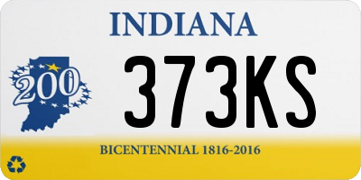 IN license plate 373KS