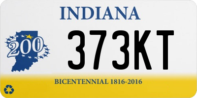 IN license plate 373KT