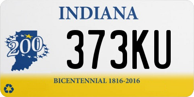 IN license plate 373KU