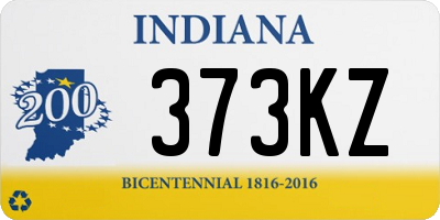 IN license plate 373KZ