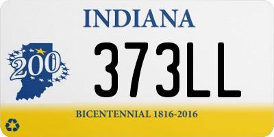 IN license plate 373LL