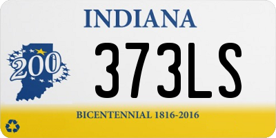 IN license plate 373LS