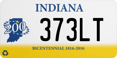 IN license plate 373LT