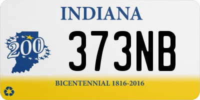 IN license plate 373NB