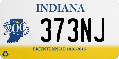 IN license plate 373NJ