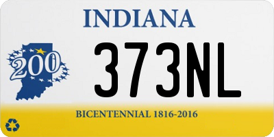 IN license plate 373NL