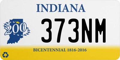 IN license plate 373NM