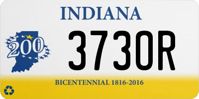 IN license plate 373OR