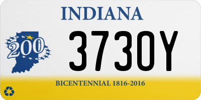 IN license plate 373OY