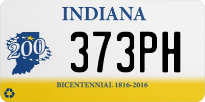 IN license plate 373PH