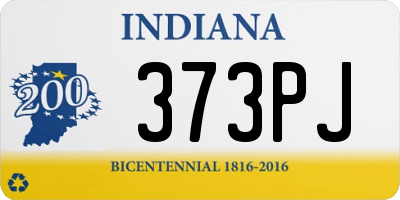 IN license plate 373PJ