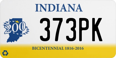 IN license plate 373PK