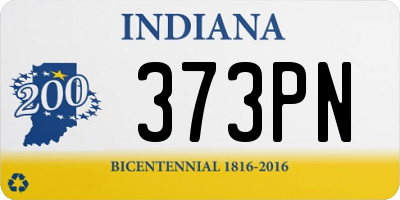 IN license plate 373PN