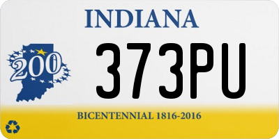 IN license plate 373PU
