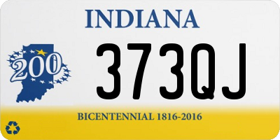 IN license plate 373QJ