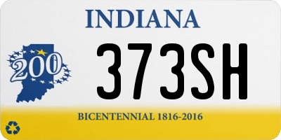 IN license plate 373SH