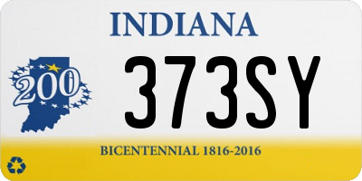 IN license plate 373SY