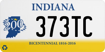 IN license plate 373TC