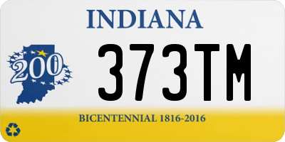 IN license plate 373TM