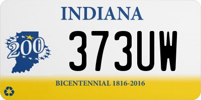 IN license plate 373UW