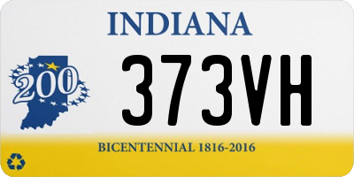 IN license plate 373VH