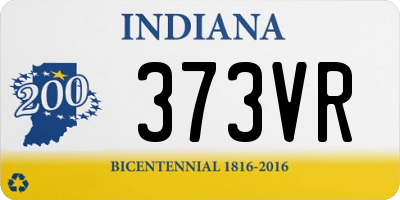 IN license plate 373VR