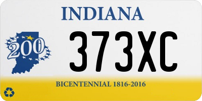 IN license plate 373XC