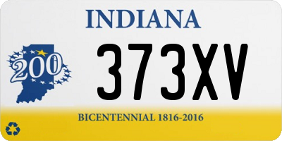 IN license plate 373XV