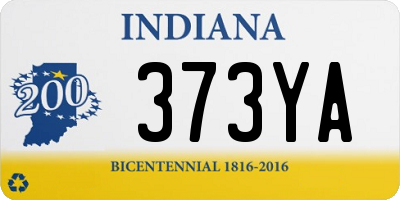 IN license plate 373YA