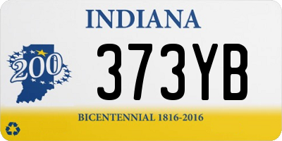 IN license plate 373YB