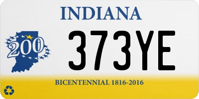IN license plate 373YE