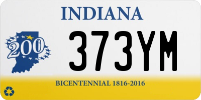 IN license plate 373YM