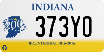 IN license plate 373YO